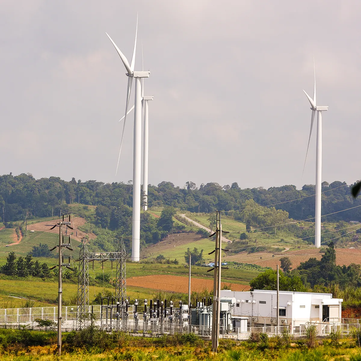 Actuators solutions supplied by CSE WAF in operations on a New Zealand wind farm to drive the blade pitch control and optimise aerodynamic efficiency at varying wind speeds