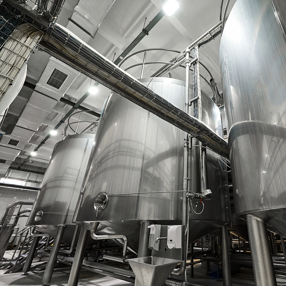Dairy tank in a production facility in New Zealand